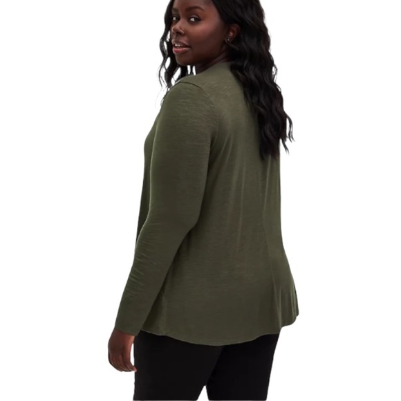 Pre-owned Torrid Super Soft Green Cardigan 2 - Picture 3 of 6